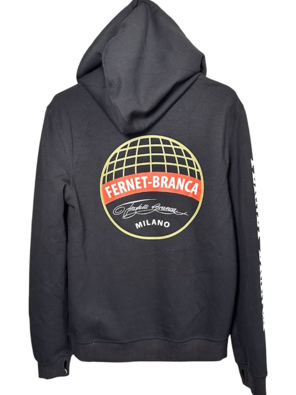 Fernet-Branca Milano Black Full Zip Hoodie Jacket Men’s/Unisex M Graphic Logo